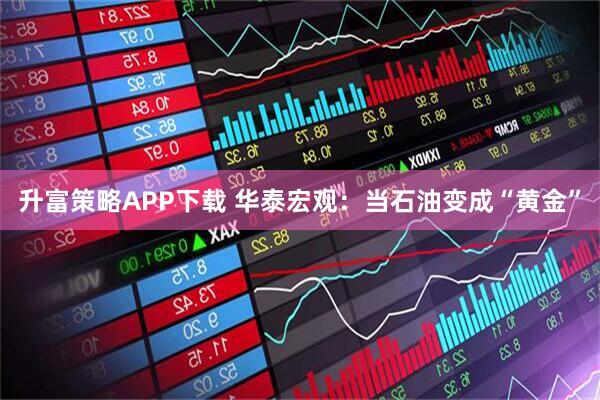 升富策略APP下载 华泰宏观：当石油变成“黄金”
