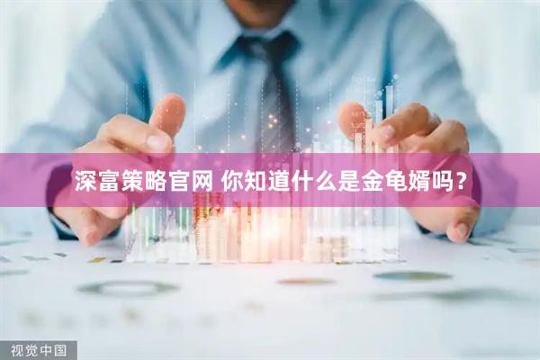 深富策略官网 你知道什么是金龟婿吗？